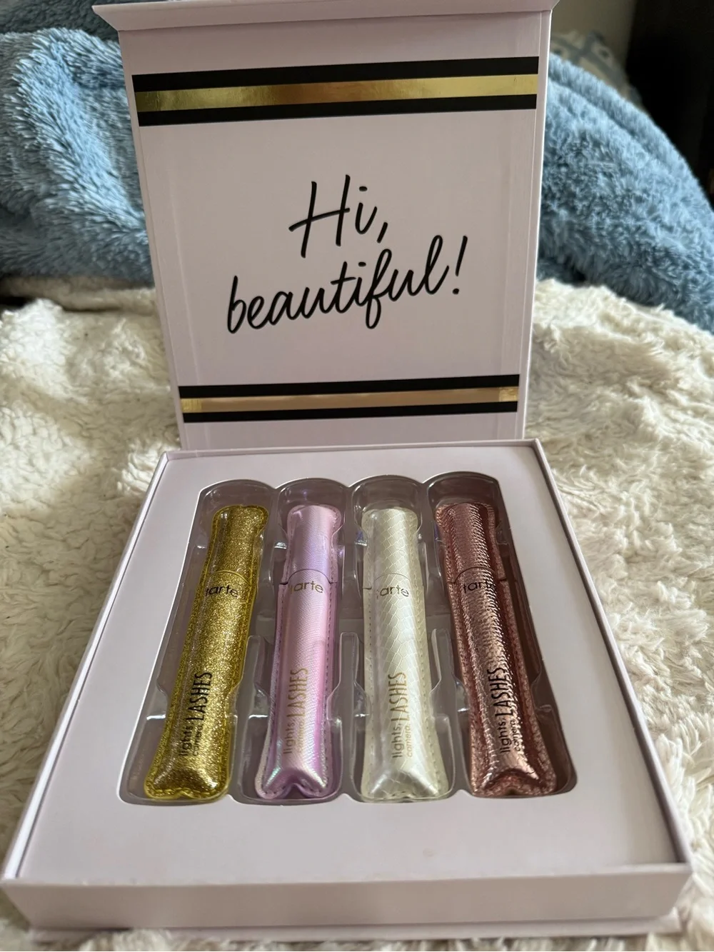 Tarte 4 in 1 Lights, Camera, Action mascara set. 4 tubes- black